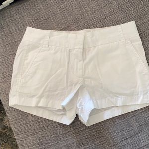 J. Crew white chino broken-in shorts